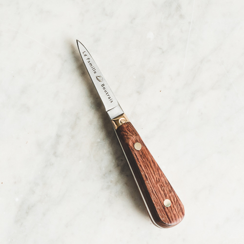 Couteau lancette double rivet